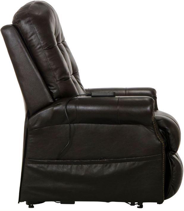 Catnapper® Madison Chocolate Power Lift Lay Flat Recliner with Heat and Massage-2