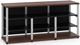 Salamander Designs® Synergy Open Center Triple 30 AV Cabinet-Dark Walnut/Aluminum-0