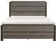 Mazin Furniture Vestavia Antique Gray/Dark Brown Queen Bed-0
