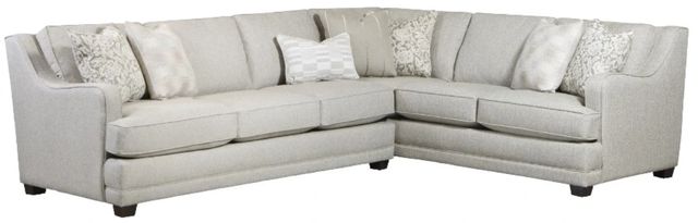 Fusion Furniture Missionary Raffia 2-Piece Gray Right Arm Facing L-Shape Sectional-0