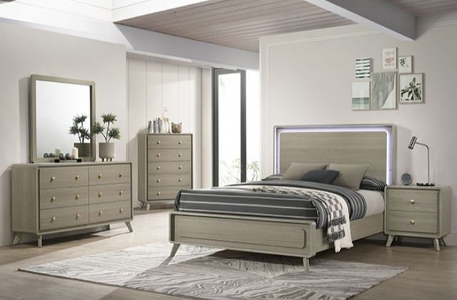 Furniture of America® Rainier Gray Nighstand-1
