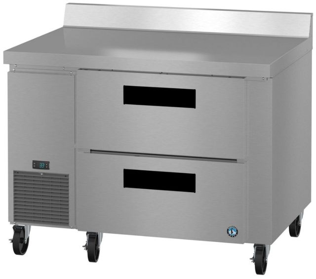 Hoshizaki Steelheart® 46" 11.78 Cu. Ft. Stainless Steel Single Section Worktop Side Mount Refrigerator with Stainless Drawers-3