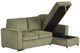 Furniture of America® Yves 2-Piece Green L-Shape Sectional-2