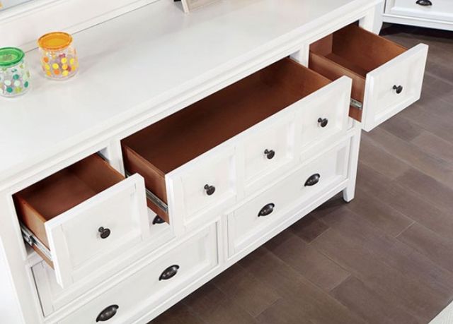 Furniture of America® Castile White Dresser-3