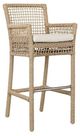 Classic Home Brisbane Natural Rope Outdoor Bar Stool-0