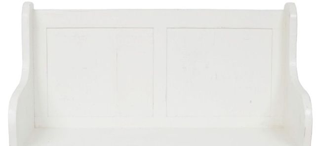 Million Dollar Rustic Frosted White Bench-1