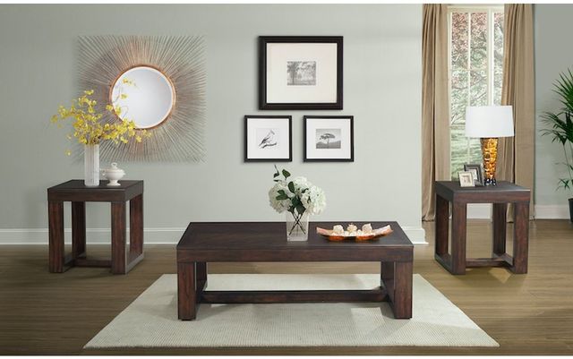Elements International Hardy 3-Piece Cherry Occasional Table Set-1