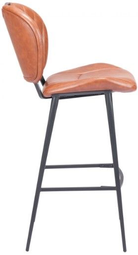 Zuo® Modern Terrence Vintage Brown Bar Chair-2