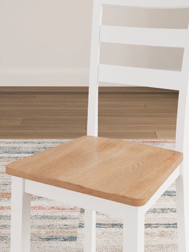 Signature Design by Ashley® Gesthaven Natural/White Dining Side Chair-4
