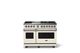 Viking® 5 Series 48" Pure White Pro Style Dual Fuel (NG) Range with Polished Chrome Trim-0