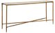 Furniture Classics Bronson White Console Table with Gold Base-0
