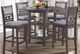 American Wholesale Furniture Gia 5-Piece Gray Counter Height Table Set-1