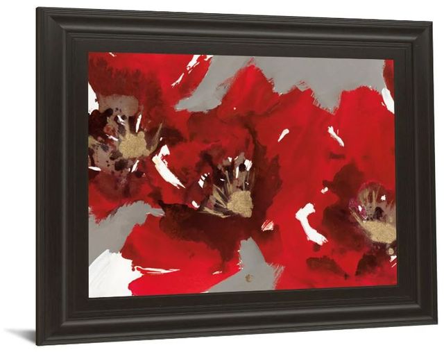 Classy Art Poppy Forest I by N. Barnes Framed Print Wall Art-1