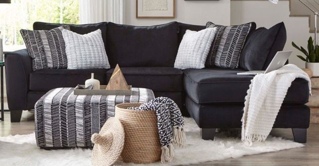 American Wholesale Furniture Groovy Gray Cocktail Ottoman-1