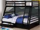 Furniture of America® California Black Twin/Full Bunk Bed-1