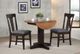 ECI Furniture Choices Distressed Acacia Drop Leaf Table with Antique White Base-1