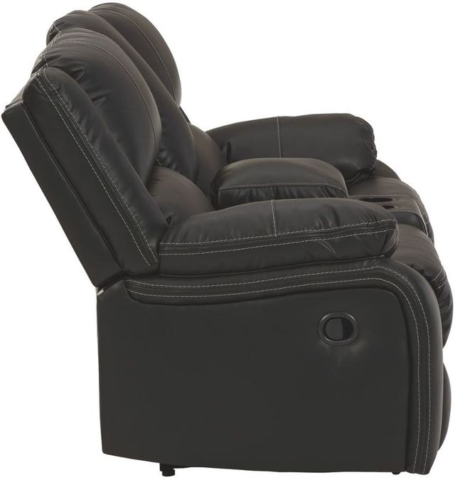 Signature Design by Ashley® Calderwell Black Reclining Loveseat-4