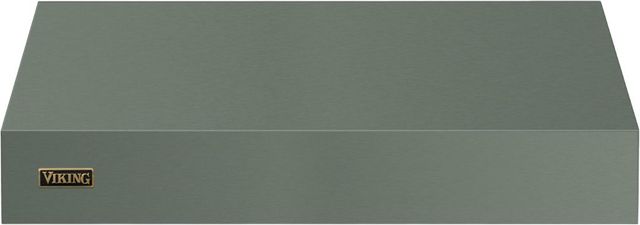 Viking 5 Series 36" Eucalyptus Wall Mounted Range Hood with Brushed Brass Trim and Ventilator-0