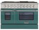 Kucht Professional KNG Series 48" Stainless Steel Pro Style Liquid Propane Gas Range with Green Door-1