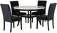 New Classic® Home Furnishings Celeste 5-Piece Black/Espresso Dining Table Set-0
