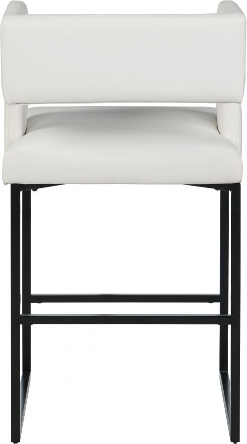 Meridian Furniture Caleb White Velvet Counter Stool-3