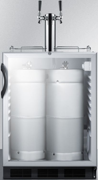 Summit Commerical® 5.5 Cu. Ft. Stainless Steel Beer Cooler/Kegerator-1