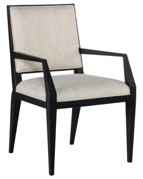 Hooker® Furniture Linville Falls Linn Cove Remington Porcelain/Shadow Upholstered Dining Arm Chair-0