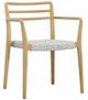 Dovetail Furniture Detta Natural/White Rope/Wooden Outdoor Dining Chair-0