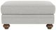 Flexsteel® Winston Silver Glacier Cocktail Ottoman-1