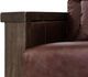 International Furniture Direct Walnut Brown Leather Accent Chair-4