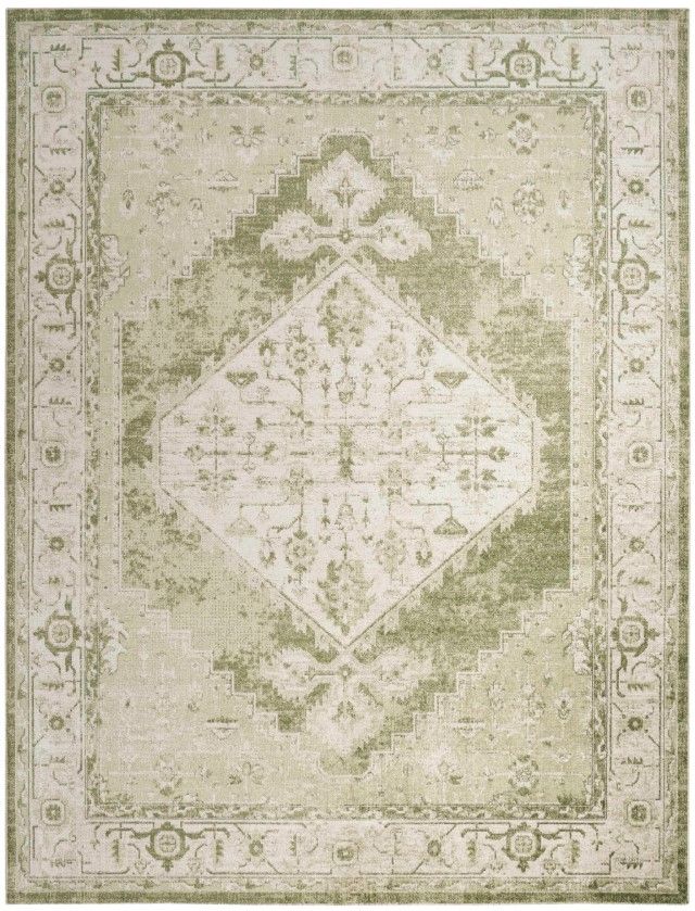 Nourison Home™ Astra Machine Washable Ivory Green 5'x7' Area Rug-0