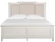 Magnussen Home® Willowbrook Egg Shell White/Natural King Panel Upholstered Headboard-1