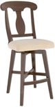 Canadel® Canadel Cognac Washed Upholstered Fixed Stool-0