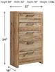 Signature Design by Ashley® Hyanna Tan Drawer Chest-4