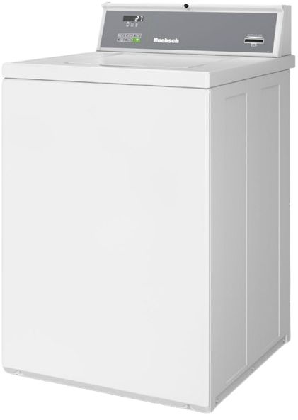 Huebsch 3.2 Cu. Ft. White Agitator Top Load Prep for Card Commercial Washer-1