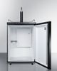 Summit® 5.6 Cu. Ft. Black Beer Cooler/Kegerator-1