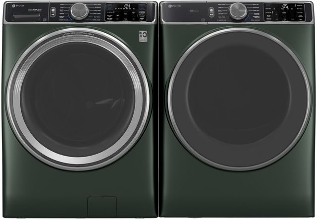 GE® Profile™ Jade Green Front Load Washer and Electric Dryer Laundry Pair-0