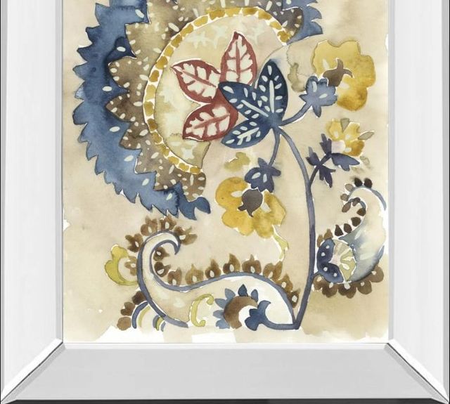 Classy Art Paisley Path II by Chariklia Zarris Mirror Framed Wall Art-1