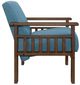 Homelegance® Helena Blue/Walnut Accent Chair with Storage Arms-3