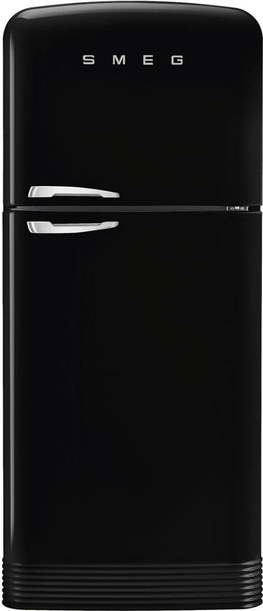 Smeg 50's Retro Style 31 in. 19.3 Cu. Ft. Black Top Freezer Refrigerator-0