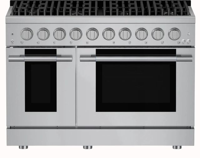 Hauslane HausPro 48" Stainless Steel Pro-Style Dual Fuel Range with Stainless Steel Knobs-0