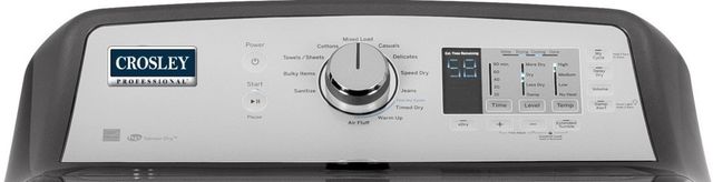 Crosley Professional® 7.4 Cu. Ft. Diamond Gray Gas Dryer manufactured by GE and FREE AFTER ONG REBATE!-1