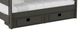Elements International Cali Kids Grey Twin Over Twin Bunk Bed with Trundle-1