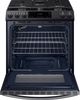 Samsung 30" Fingerprint Resistant Black Stainless Steel Front Control Slide-In Gas Range-1