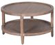 Porter International Designs Lowell Brown Round Coffee Table-0