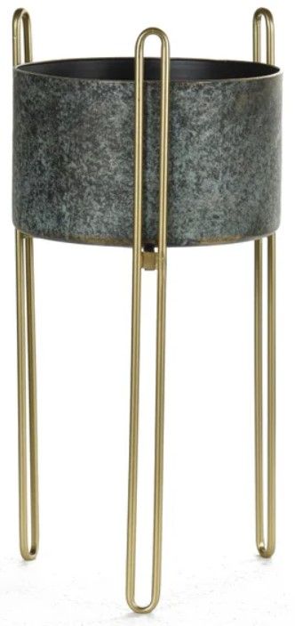 Stylecraft Gold/Gunmetal Planter-0