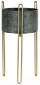Stylecraft Gold/Gunmetal Planter-0