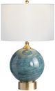 Crestview Collection Downs Teal Table Lamp-3
