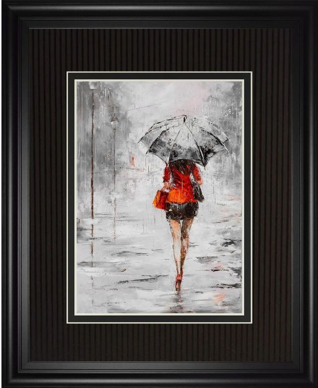 Classy Art City in the Rain II by Jolanta Kowalik Wall Art-0