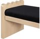 Meridian Furniture Sonia Black/Natural Bench-3